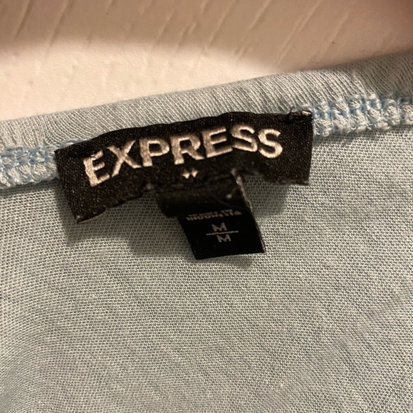 Express Double V Off The Shoulder Ruffle Top - Picture 3 of 3